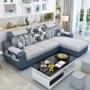 Đồ nội thất Hiện Đại Đơn Giản Đa Chức Năng Vải Sofa Giường Phòng Khách Châu Âu Sofa Vải Kết Hợp ghế sofa nhỏ