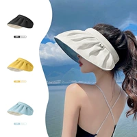 Солнцезащитная шляпа, летний солнцезащитный крем, пляжная шапка на солнечной энергии, УФ-защита