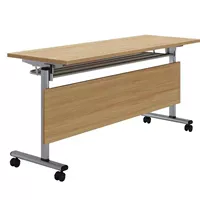 Складная тренировочная таблица Движение задействование, становясь длинной таблицей, двойной писательский стол складной конференц -таблицы Комбинация стула стула