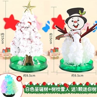 Белая рождественская елка+снеговик