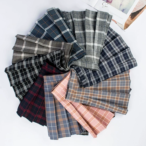 Японская демисезонная студенческая юбка в складку, штаны, 2020