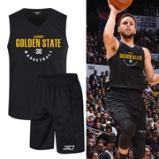Curry đồng phục bóng rổ Áo chiến binh in áo không tay áo thể thao nam phù hợp với sinh viên thi đấu cá nhân - Thể thao sau