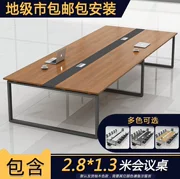 Bàn ghế văn phòng bàn dài đơn giản nhỏ tấm bàn hình chữ nhật ghế văn phòng bàn dài - Nội thất văn phòng