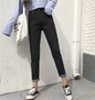 Hàn Quốc version new eo cao jeans nữ màu đen quần âu sinh viên quần short cung hoang dã quần áo nữ mùa hè đẹp