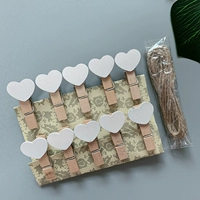 Белый любовный клип (10 с конопляной веревкой)