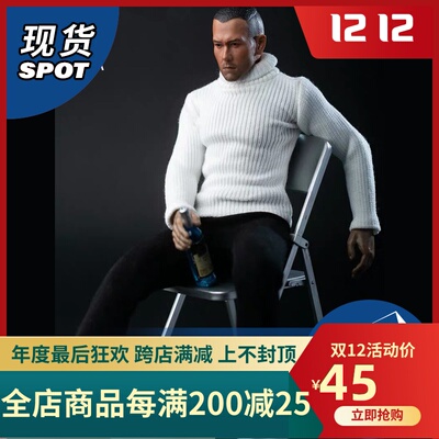 taobao agent Spot CJG-M010 1/6 male soldiers' clothes accessories turtleneck sweater needle weaving suitable for various vegetarian bodies