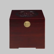 Long não gỗ hộp gỗ gụ cưới Trung Quốc hộp lưu trữ hộp lưu trữ hộp may mắn tiền vào hộp vuông vuông - Cái hộp