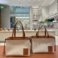 Loewe/Luo Yiwei Женская сумка подушка подушка Canvas Pindpot Сумка для покупки сумка для плеча на плечо