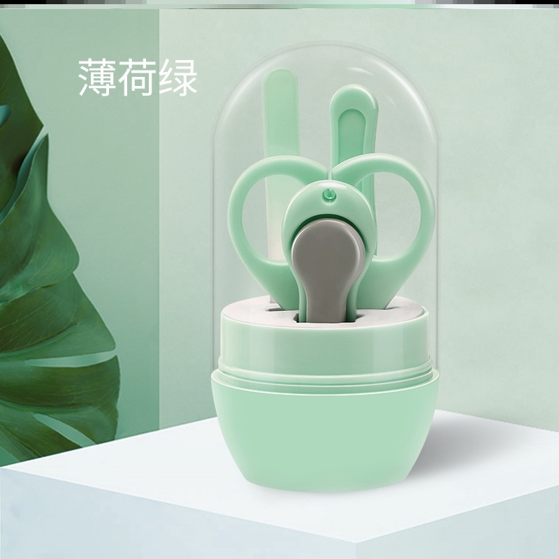 D28 Mint Transparent Regular0 year Baby Care tool nail cutters Nursing suit primary baby special-purpose Newborn child security combination Labor saving