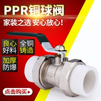 PPR шариковой клапан водонагреватель живой соединение прямой горячей трубы PPR PPR Water Pipe Accessesiray Клапан водопроводной трубы DN15