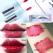 Hàn Quốc Apieu Op light lip glaze lip gloss RD03RD04 chẵn lẻ 40 409 màu đậu lâu trôi dì - Son bóng / Liquid Rouge