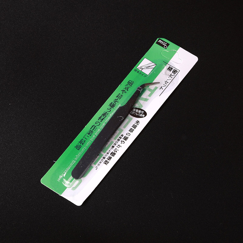 Elbow & Antistatic Tape Package * 1Anti static Moisten axis Tweezers Mechanical keyboard Short circuit Tweezers Sharp point Elbow Round head precise Electronic components welding