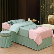 Rắn Tencel denim bedspread vẻ đẹp vẻ đẹp bàn massage salon đặt giường Giải trí Body SPA sức khỏe - Trang bị tấm