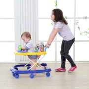 Xe đẩy cho bé tập đi cho bé Đồ chơi trẻ em chống rollover bé gái học đi bộ đi xe bé trai 6-18 tháng tuổi