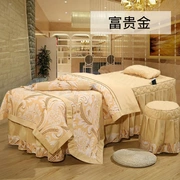 Salon làm đẹp căng tin trải giường bốn mảnh mùa đông dày gối vỏ vườn hai mặt