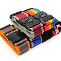 Du lịch vali bó với trường hợp xe đẩy đàn hồi dây đeo với màu rắn an ninh bảo vệ bìa hành lý liên quan phụ kiện hành lý ổ khóa mini giá rẻ