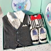 Mùa xuân và mùa hè Mùa hè Bộ đồ chơi cho bé Bộ quà tặng cotton Bộ đồ chơi sơ sinh đóng hộp cho bé Quần áo trọn gói 0-3 tháng