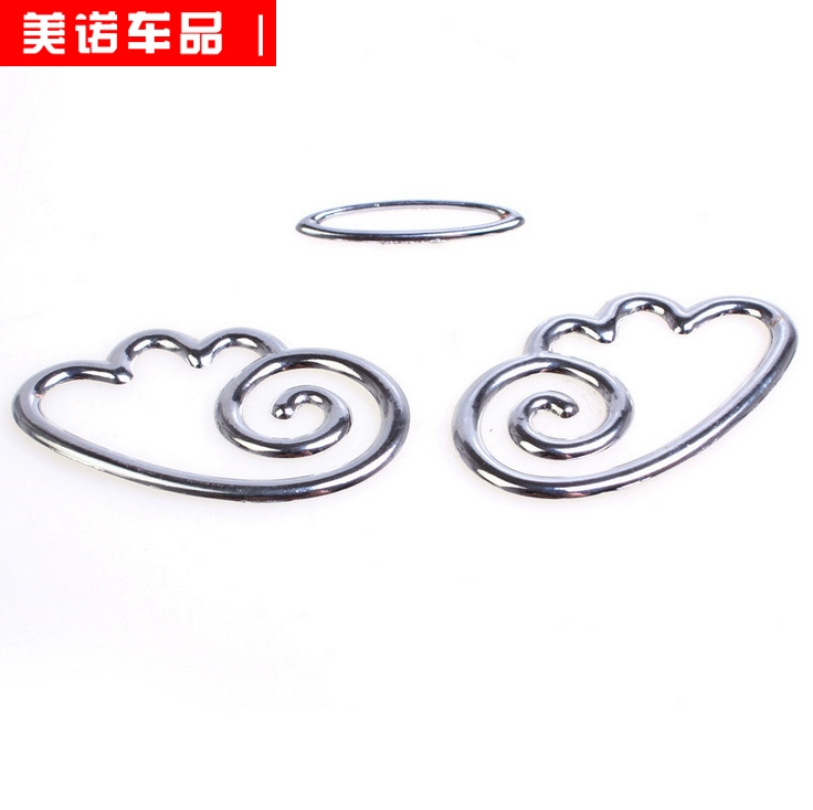 Đồ trang trí xe hơi Daquan xe đuôi -To -Earth Geckon Pure Metal Sticker lo go xe hoi lô gô các hãng xe oto 