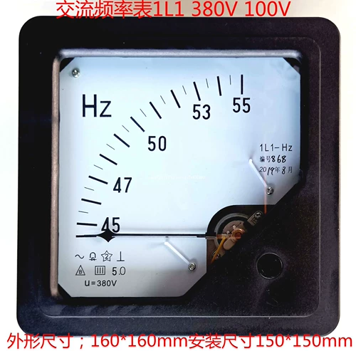 1L1 Указатель частота переменного тока Таблица 1T1/1L1-45-55HZ/380V 100V50 Гц Еженедельная магнитная таблица гениана