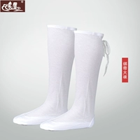 Тонкие хлопковые дышащие белые носки