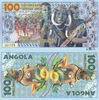 Новые 2019 Африка Сахара Пустыня Ангола 100 Пионерские пластические банкноты коммерческие банкноты