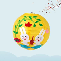 DL14 Двойной кролик желтый фонарь материал