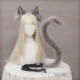 cosplay tai mèo headband cat tail phụ kiện handmade dễ thương mèo cô gái tai động vật tóc phụ kiện đuôi động vật phụ kiện bộ