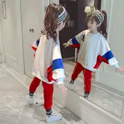 Girls Oceanic Set 2019 Trang phục mùa thu mới Big Boy Thể thao Hàn Quốc Trẻ em Mặc Trẻ em Áo len thời trang Set hai mảnh - Khác