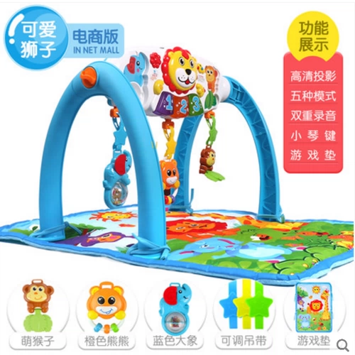 Музыкальное игровое одеяло для спортзала для мальчиков и девочек, игрушка, раннее развитие, 0-1 лет, 6-12 мес.