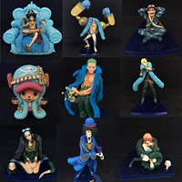 Luffy Shanzhi 20th Anniversary Pirates Полный комплект из 9 синих одежды и изысканные изделия из стиля PVC