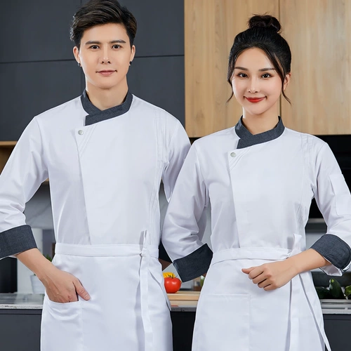 Шеф -повар для рабочей одежды Короткая -Отель High -Hotel -Выпечка пирога West Point Работаем летние десерт Bunher Girl