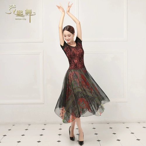 Летнее платье, мини-юбка, шифоновая длинная юбка, танцующая спортивная одежда, короткий рукав, большой размер