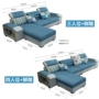 Đồ nội thất Hiện Đại Đơn Giản Đa Chức Năng Vải Sofa Giường Phòng Khách Châu Âu Sofa Vải Kết Hợp ghế giường