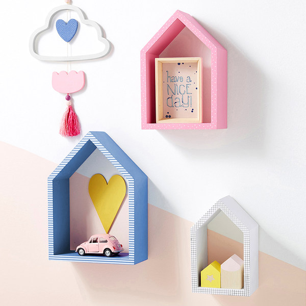 Домик, декор, деревянная детская подвеска, коробочка для хранения для спальни