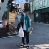 Цветная рубашка, в корейском стиле, свободный крой