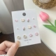 Розовый комплект, серебро 925 пробы