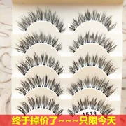 Yi Wing làm bằng tay tinh khiết của Đài Loan Lông mi giả Nhật Bản chéo đuôi mắt dày dài trước thân dài trong suốt 5 cặp