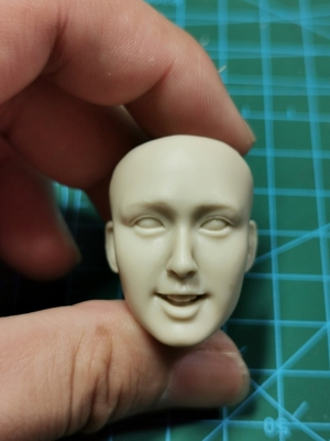 taobao agent 1/6 silly white sweet expression pure beauty soldier head carved white mold facial mold 189