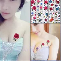 Nữ không thấm nước nhãn dán hình xăm bướm cơ thể hoa nhỏ painted tattoo Hàn Quốc dán hai tặng một miễn phí hình xăm dán đẹp