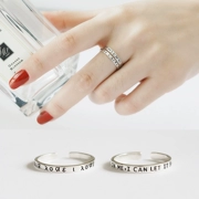 S925 sterling bạc ngón trỏ nhẫn phụ nữ Nhật Bản và Hàn Quốc đơn giản nhẫn nhẫn hiển thị bàn tay mỏng miệng trang sức Hàn Quốc