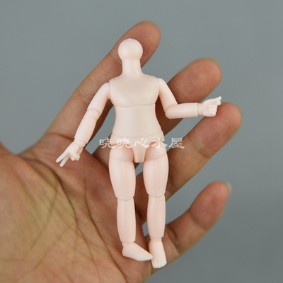 taobao agent Small doll body OB11 body 12 points BJD doll DIY toy multi -joint white muscle height 9.5 cm height