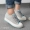 Mùa hè mới phiên bản Hàn Quốc của giày vải trắng nữ dày dưới thấp để giúp giải trí tăng học sinh buộc giày đỏ