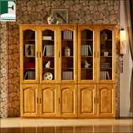 Thành đô màu xanh lá cây sức khỏe và bảo vệ môi trường gỗ tuyết tùng hai cửa ba- cửa tủ sách đồ nội thất tủ sách kết hợp đồ nội thất