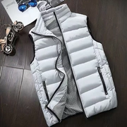 Mùa thu đông nam mới phiên bản Hàn Quốc của áo vest cotton trẻ trung dày lên size áo vest xu hướng cotton hoang dã