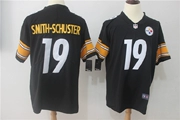 Quần áo bóng bầu dục người hâm mộ người chơi huyền thoại ngắn tay thêu Steelers Steelers 19 # SMITH-SCHUSTER
