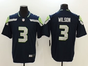 Quần áo bóng bầu dục Huyền thoại phiên bản quạt ngắn tay thêu kích thước lớn Thể thao Hip Hop Seahawks Seahawk 3 # WILSON - bóng bầu dục