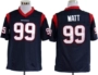 Quần áo bóng bầu dục cầu thủ người hâm mộ phiên bản kích thước lớn hip hop Houston Texans Texas người 99 # Watt - bóng bầu dục bóng ném rugby