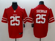 Quần áo bóng bầu dục huyền thoại người hâm mộ phiên bản áo ngắn tay hip hop cỡ lớn 49ers 49 người 25 # SHERMAN - bóng bầu dục