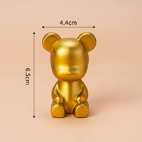 Серый пластиковый насильственный медведь Золотая