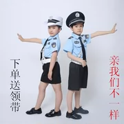 Trẻ em của cảnh sát dịch vụ black cat sheriff quần áo cảnh sát nhỏ trang phục trai mẫu giáo cảnh sát giao thông quần áo đồng phục